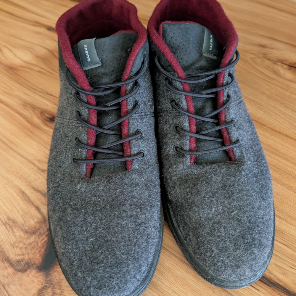 Men's Gray Wool Shoes